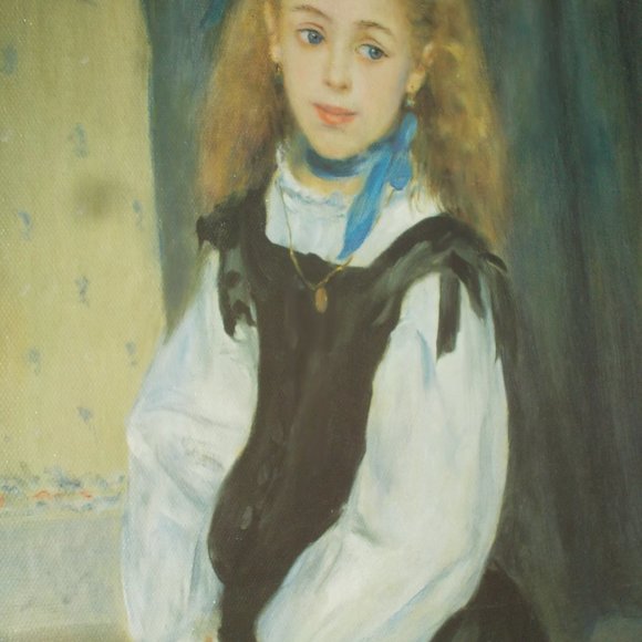 Vintage Mademoiselle Legran art on stretched canvas, framed & signed - Picture 6 of 8